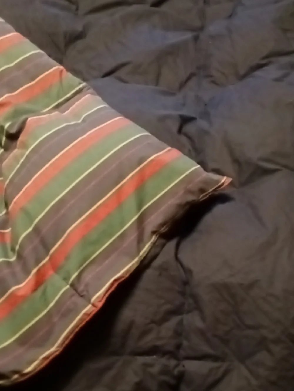 Vintage Polo Ralph Lauren Home Striped Down Reversible Queen Comforter /Duvet